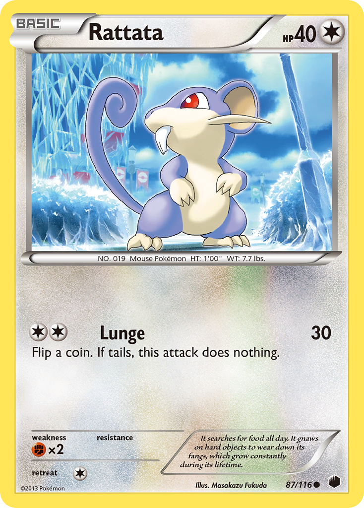 Rattata (87/116) [Black & White: Plasma Freeze] | Exor Games New Glasgow