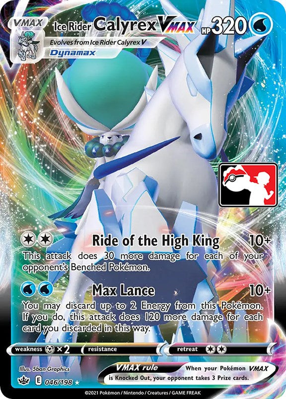 Ice Rider Calyrex VMAX (046/198) [Prize Pack Series One] | Exor Games New Glasgow