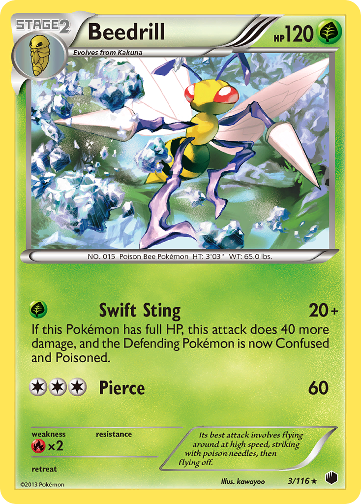 Beedrill (3/116) [Black & White: Plasma Freeze] | Exor Games New Glasgow