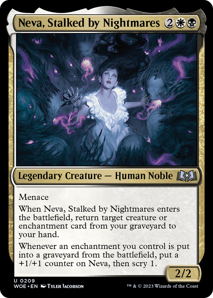 Neva, Stalked by Nightmares [Wilds of Eldraine] | Exor Games New Glasgow