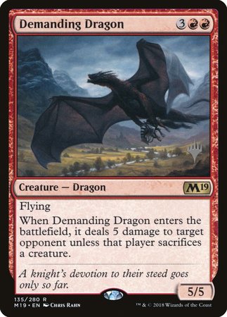 Demanding Dragon [Core Set 2019 Promos] | Exor Games New Glasgow