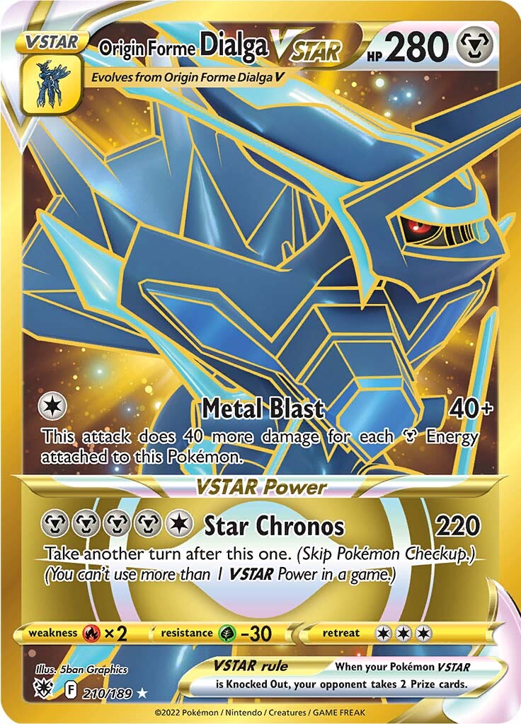 Origin Forme Dialga VSTAR (210/189) [Sword & Shield: Astral Radiance] | Exor Games New Glasgow