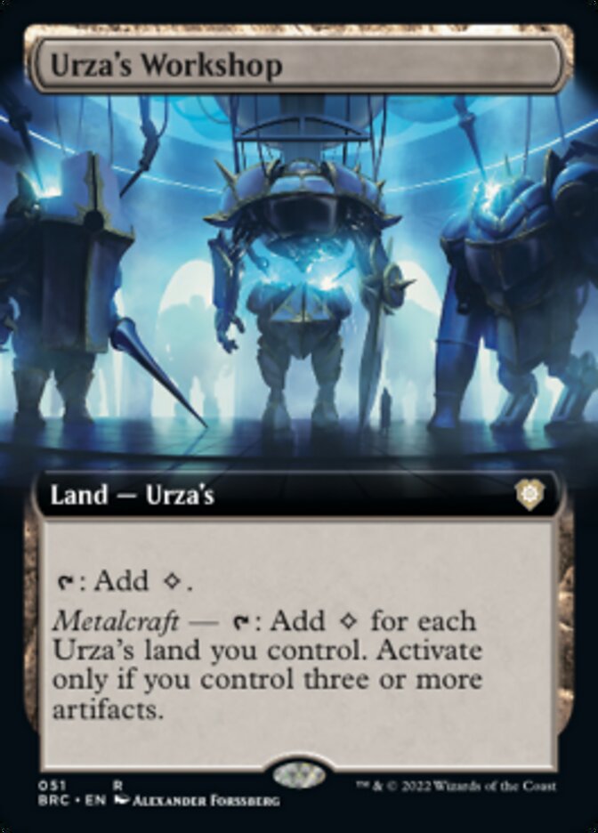 Urza's Workshop (Extended Art) [The Brothers' War Commander] | Exor Games New Glasgow