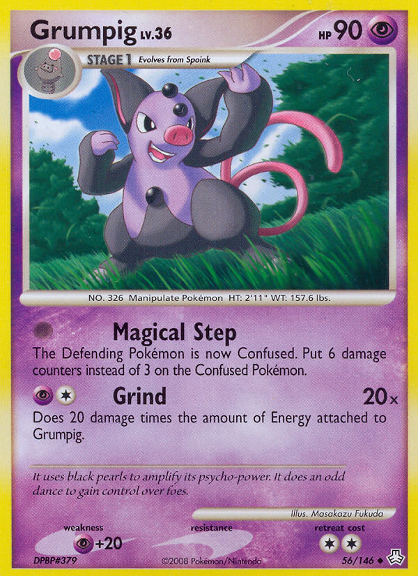 Grumpig (56/146) [Diamond & Pearl: Legends Awakened] | Exor Games New Glasgow