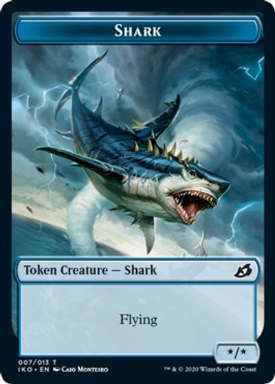 Pegasus // Shark Double-sided Token [Challenger Decks 2021 Tokens] | Exor Games New Glasgow