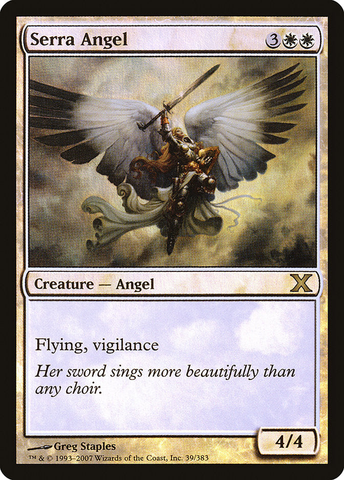 Serra Angel (Premium Foil) [Tenth Edition] | Exor Games New Glasgow