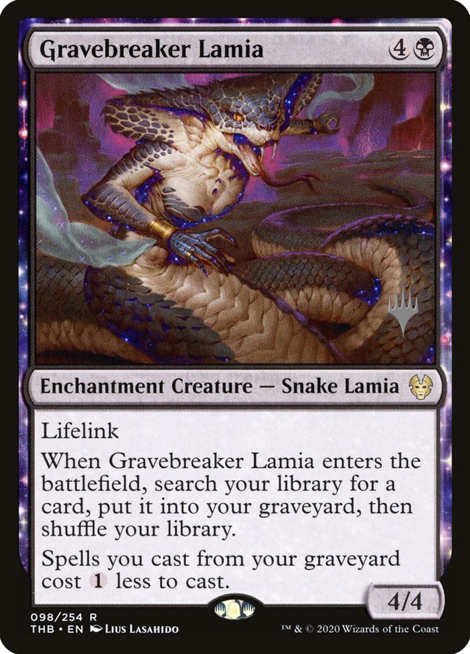 Gravebreaker Lamia (Promo Pack) [Theros Beyond Death Promos] | Exor Games New Glasgow