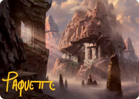 Mountain (277) Art Card (Gold-Stamped Signature) [Dungeons & Dragons: Adventures in the Forgotten Realms Art Series] | Exor Games New Glasgow