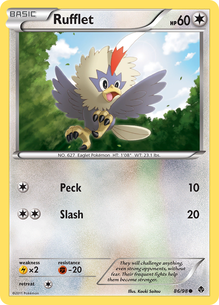 Rufflet (86/98) [Black & White: Emerging Powers] | Exor Games New Glasgow