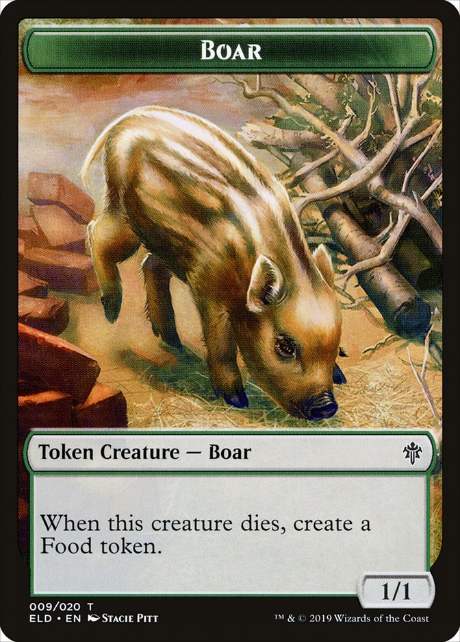 Boar [Throne of Eldraine Tokens] | Exor Games New Glasgow