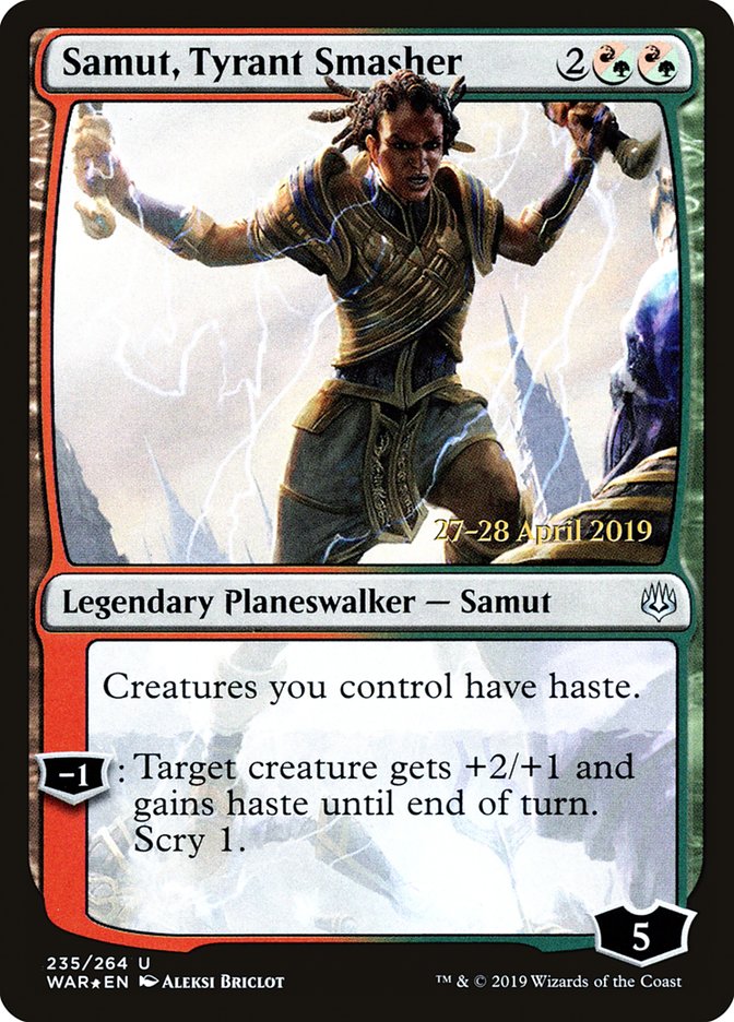 Samut, Tyrant Smasher  [War of the Spark Prerelease Promos] | Exor Games New Glasgow