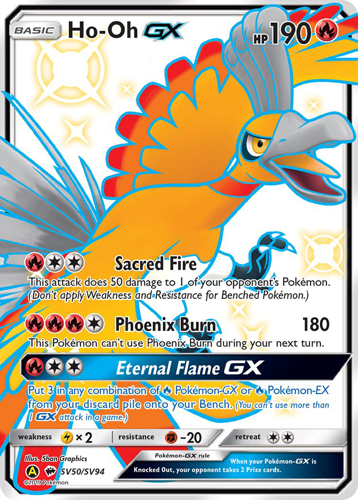 Ho-Oh GX (SV50/SV94) [Sun & Moon: Hidden Fates - Shiny Vault] | Exor Games New Glasgow