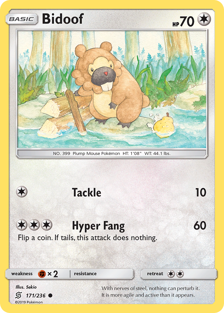 Bidoof (171/236) [Sun & Moon: Unified Minds] | Exor Games New Glasgow