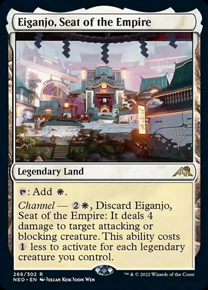 Eiganjo, Seat of the Empire (Promo Pack) [Kamigawa: Neon Dynasty Promos] | Exor Games New Glasgow