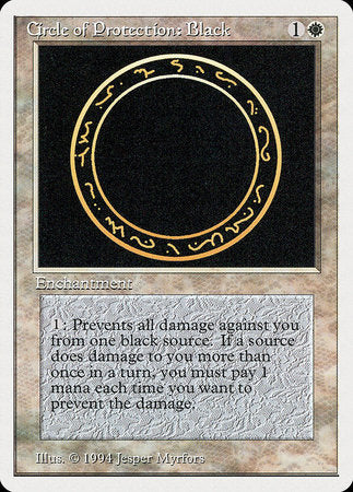 Circle of Protection: Black [Summer Magic / Edgar] | Exor Games New Glasgow