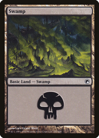 Swamp (241) [Scars of Mirrodin] | Exor Games New Glasgow