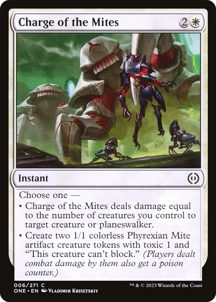 Charge of the Mites [Phyrexia: All Will Be One] | Exor Games New Glasgow