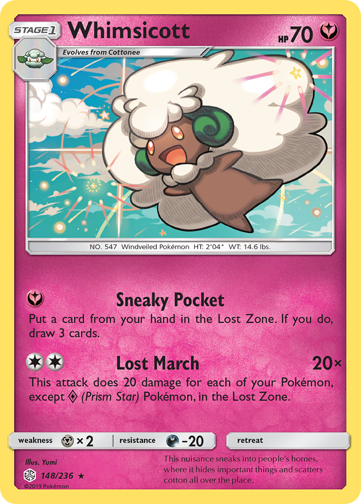 Whimsicott (148/236) [Sun & Moon: Cosmic Eclipse] | Exor Games New Glasgow