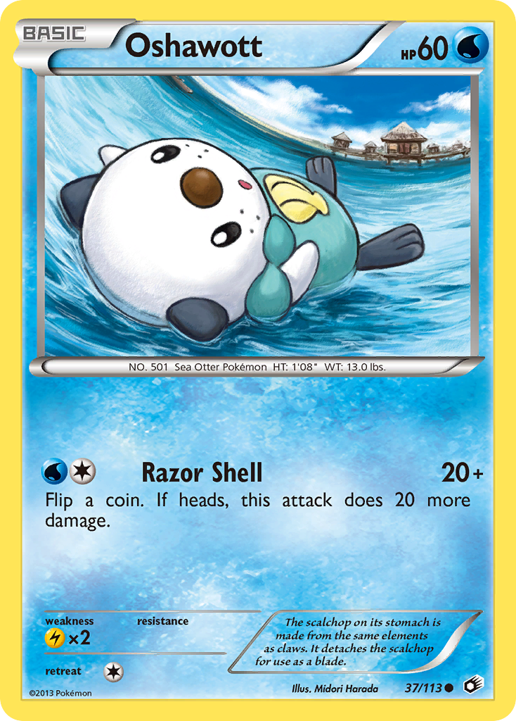 Oshawott (37/113) [Black & White: Legendary Treasures] | Exor Games New Glasgow