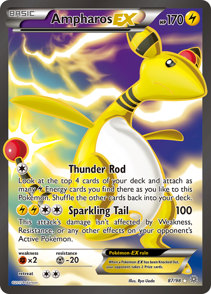 Ampharos EX (87/98) [XY: Ancient Origins] | Exor Games New Glasgow