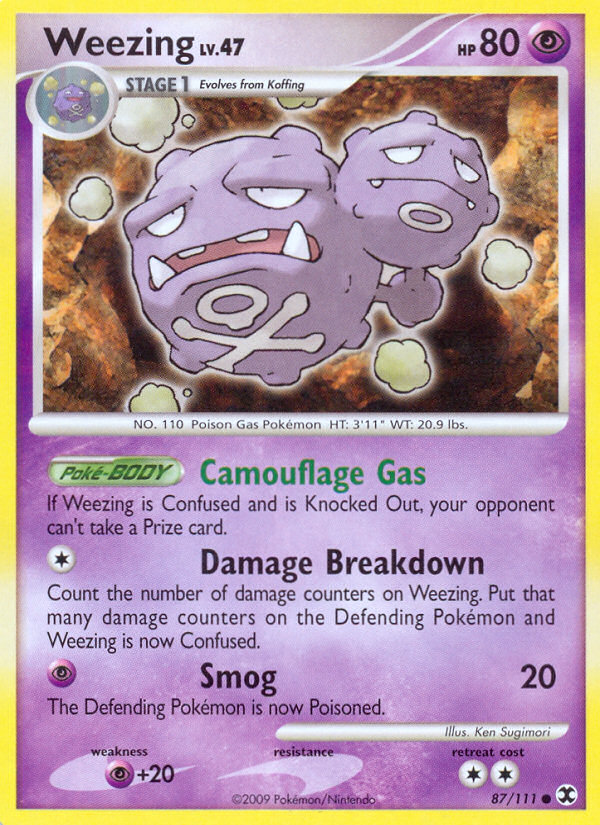 Weezing (87/111) [Platinum: Rising Rivals] | Exor Games New Glasgow