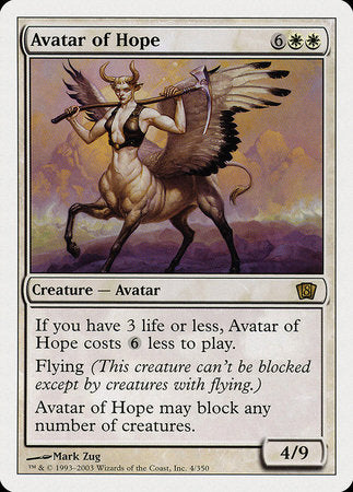 Avatar of Hope [Eighth Edition] | Exor Games New Glasgow