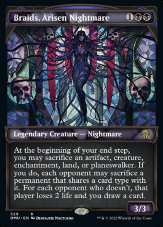 Braids, Arisen Nightmare (Showcase Textured) [Dominaria United] | Exor Games New Glasgow