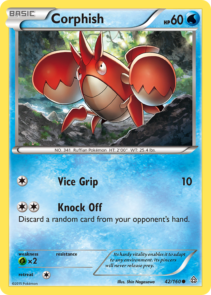 Corphish (42/160) [XY: Primal Clash] | Exor Games New Glasgow