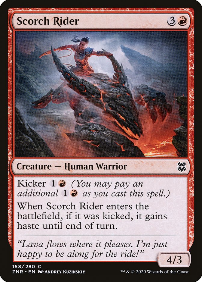 Scorch Rider [Zendikar Rising] | Exor Games New Glasgow