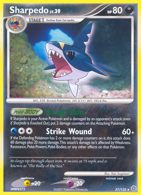 Sharpedo (37/132) [Diamond & Pearl: Secret Wonders] | Exor Games New Glasgow