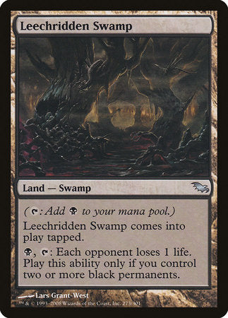 Leechridden Swamp [Shadowmoor] | Exor Games New Glasgow