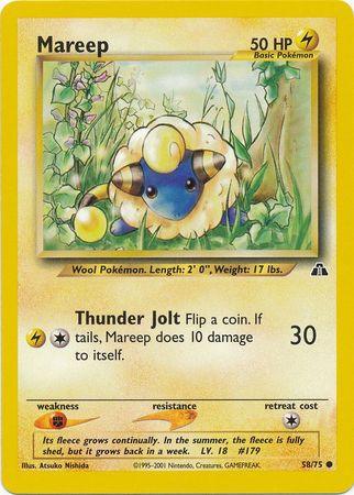 Mareep (58/75) [Neo Discovery Unlimited] | Exor Games New Glasgow