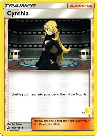 Cynthia (119/156) (Pikachu Stamp #24) [Battle Academy 2020] | Exor Games New Glasgow