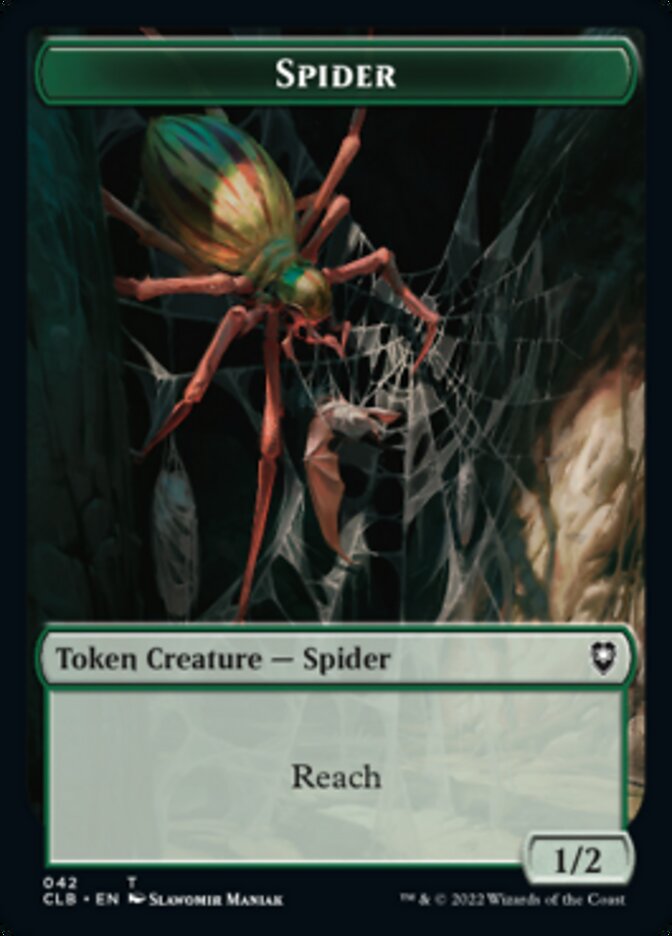 Spider // Insect Double-sided Token [Commander Legends: Battle for Baldur's Gate Tokens] | Exor Games New Glasgow