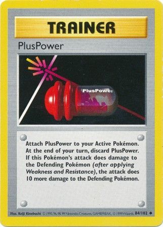 PlusPower (84/102) [Base Set Shadowless Unlimited] | Exor Games New Glasgow