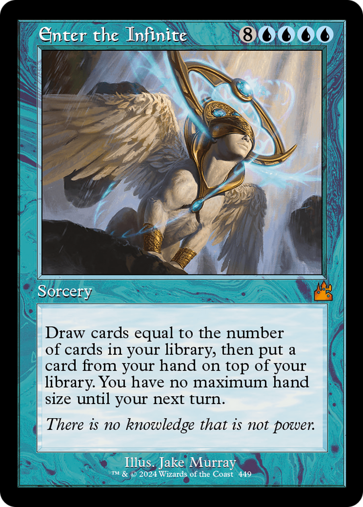Enter the Infinite (Retro Frame) [Ravnica Remastered] | Exor Games New Glasgow