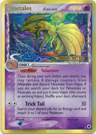 Ninetales (8/101) (Delta Species) (Stamped) [EX: Dragon Frontiers] | Exor Games New Glasgow