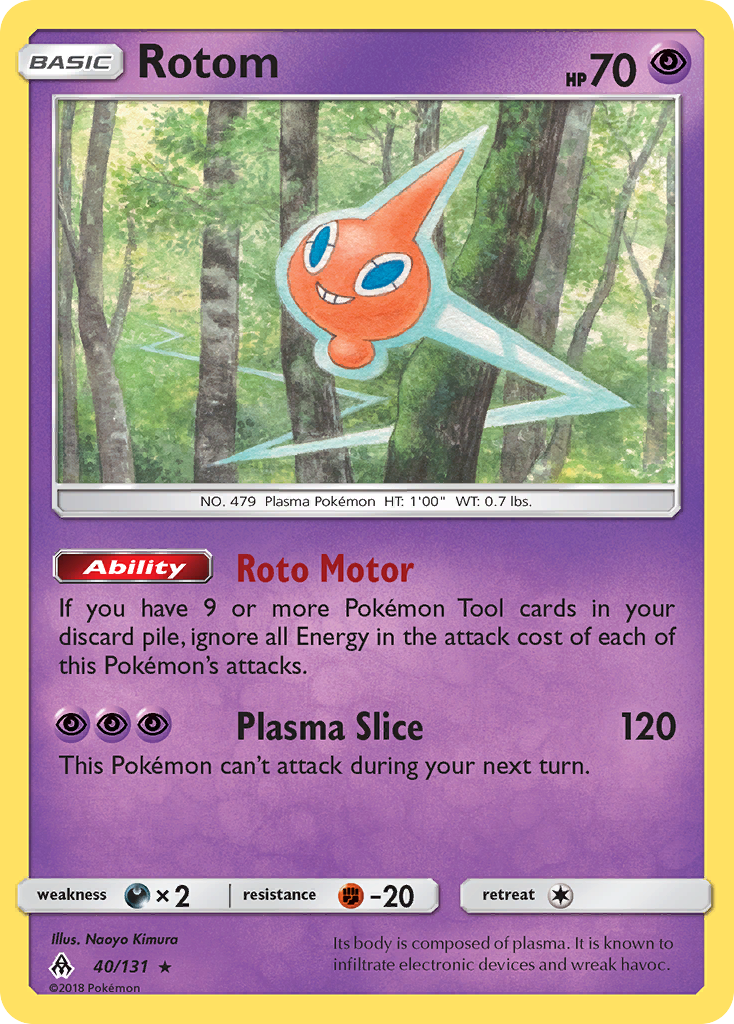 Rotom (40/131) [Sun & Moon: Forbidden Light] | Exor Games New Glasgow