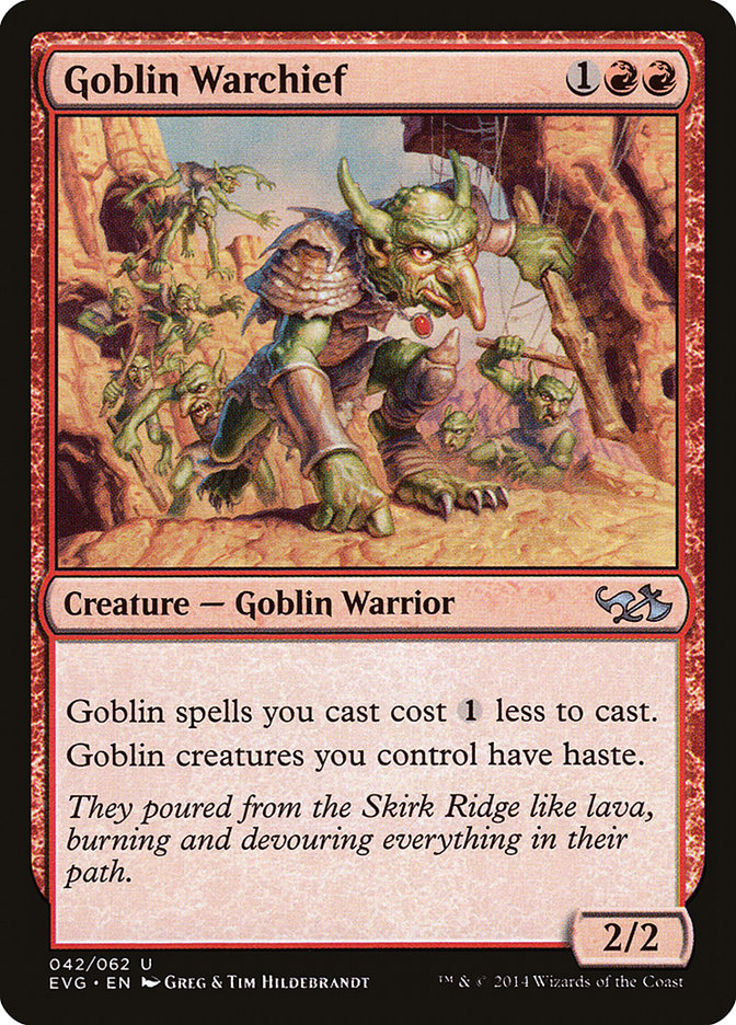 Goblin Warchief (Elves vs. Goblins) [Duel Decks Anthology] | Exor Games New Glasgow