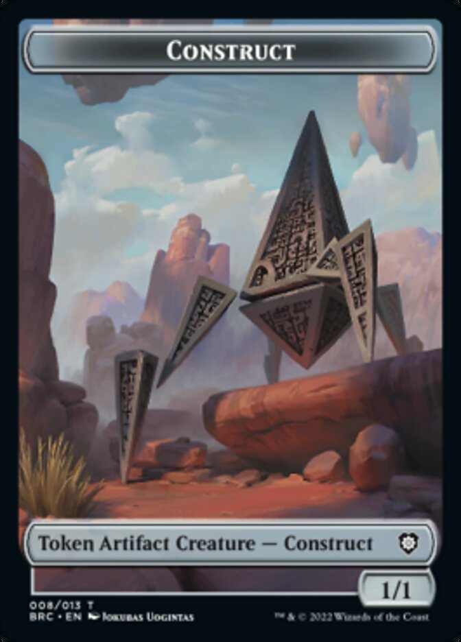 Construct (008) // Phyrexian Myr Double-Sided Token [The Brothers' War Commander Tokens] | Exor Games New Glasgow