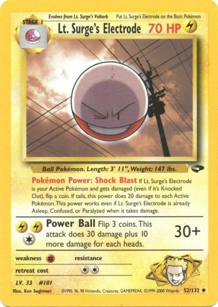 Lt. Surge's Electrode (52/132) [Gym Challenge Unlimited] | Exor Games New Glasgow