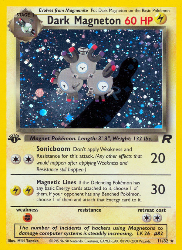 Dark Magneton (11/82) [Team Rocket 1st Edition] | Exor Games New Glasgow