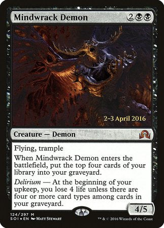 Mindwrack Demon [Shadows over Innistrad Promos] | Exor Games New Glasgow
