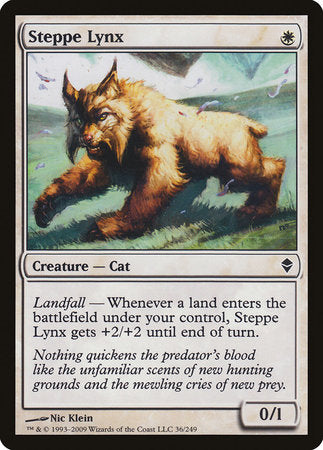 Steppe Lynx [Zendikar] | Exor Games New Glasgow