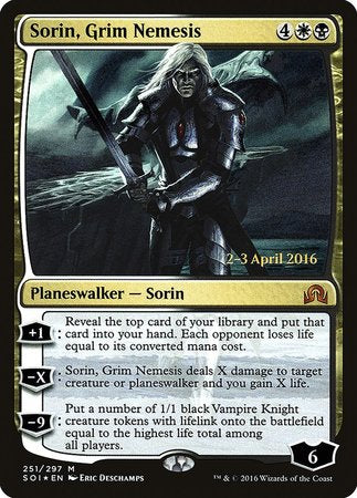 Sorin, Grim Nemesis [Shadows over Innistrad Promos] | Exor Games New Glasgow