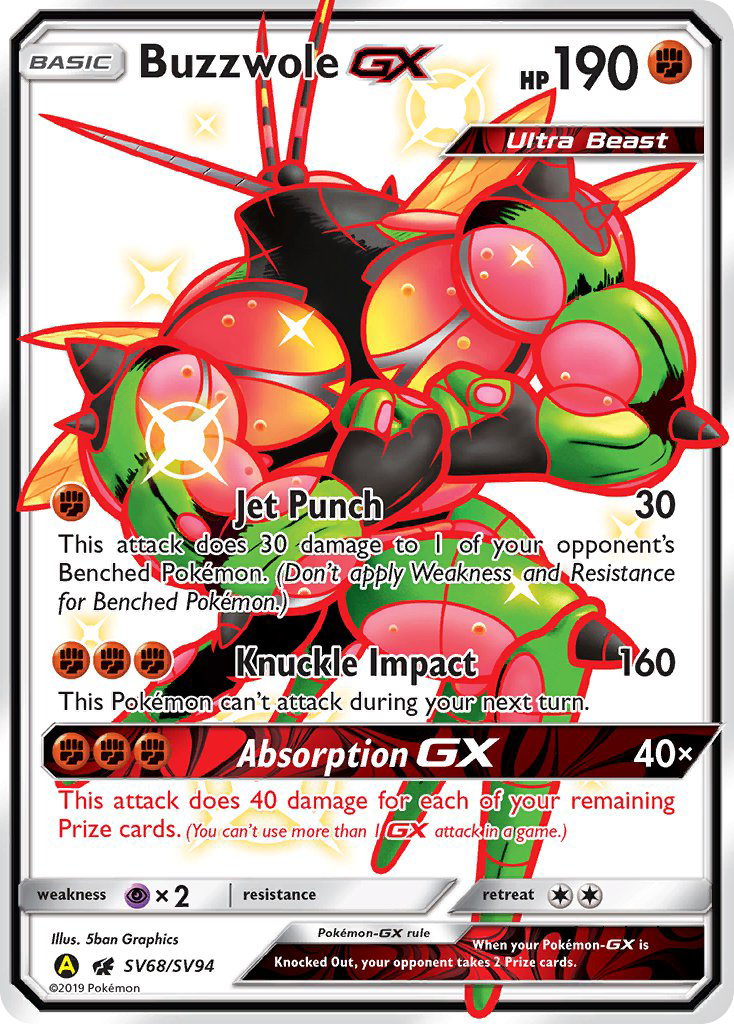 Buzzwole GX (SV68/SV94) [Sun & Moon: Hidden Fates - Shiny Vault] | Exor Games New Glasgow