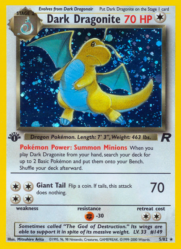 Dark Dragonite (5/82) [Team Rocket 1st Edition] | Exor Games New Glasgow