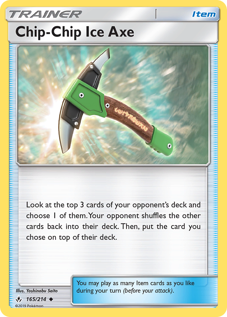 Chip-Chip Ice Axe (165/214) [Sun & Moon: Unbroken Bonds] | Exor Games New Glasgow