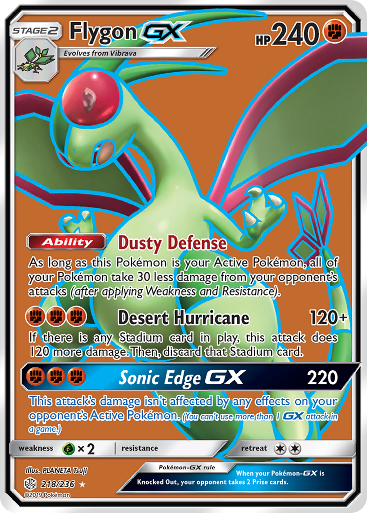 Flygon GX (218/236) [Sun & Moon: Cosmic Eclipse] | Exor Games New Glasgow