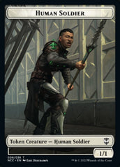 Eldrazi // Human Soldier Double-sided Token [Streets of New Capenna Commander Tokens] | Exor Games New Glasgow